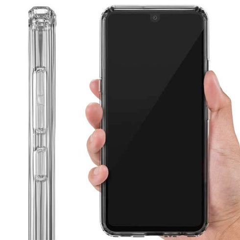 Haiti Flag Distressed LG K51/Q51 Clear Case